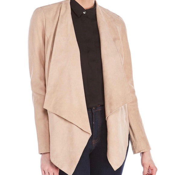 Michael Kors Jackets & Blazers - NWOT Michael Kors Suede Draped Open Front Jacket M